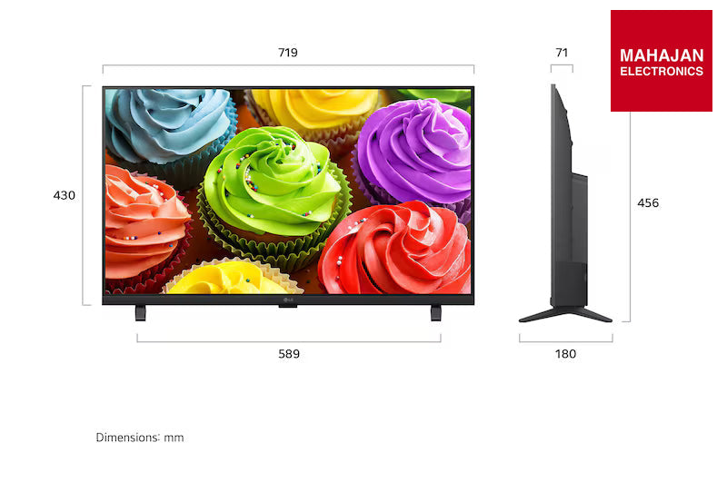 LG 32LB659BPLA 81.28 cm (32) LG SMART TV AI 32LB659BPLA HD with α5 Processor Gen9, with HDR10 Pro 2026 — Mahajan Electronics