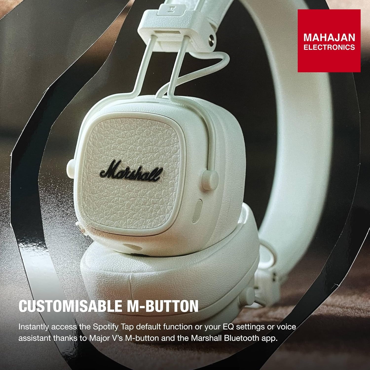 Marshall Major V Wireless On-Ear Headphones (Cream) | 100+ Hours Battery, Bluetooth, Fast Charging β Buy Online at Mahajan Electronics Marshall