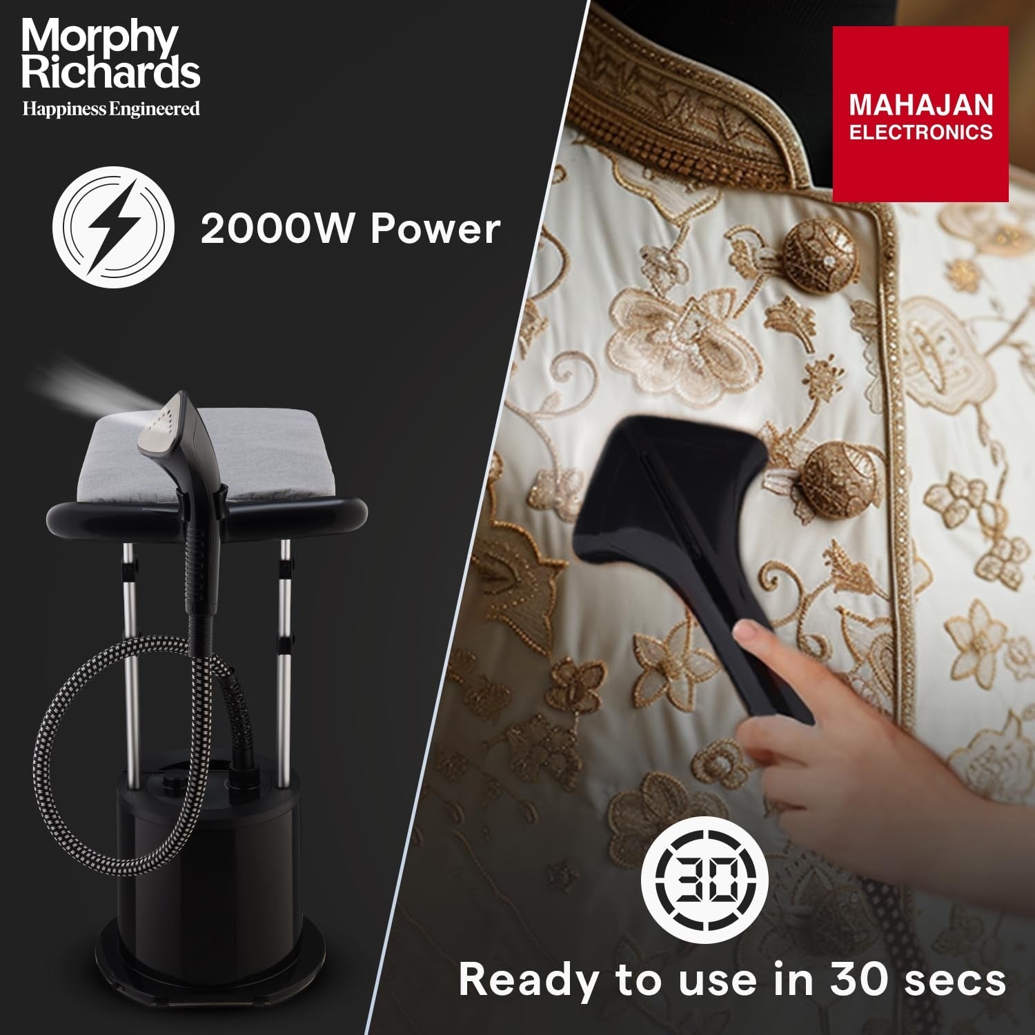 Morphy Richards Vogue garment steamer – Mahajan Electronics