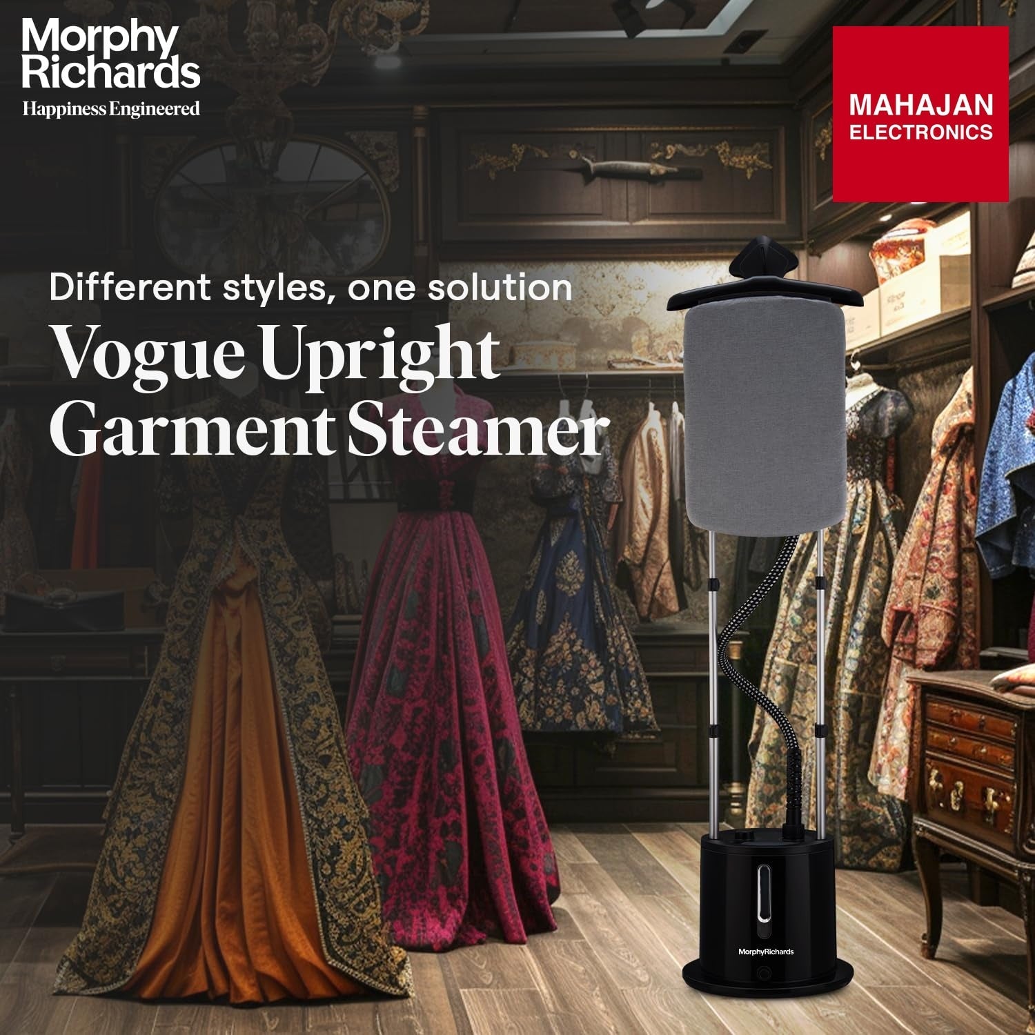 Morphy Richards Vogue garment steamer – Mahajan Electronics