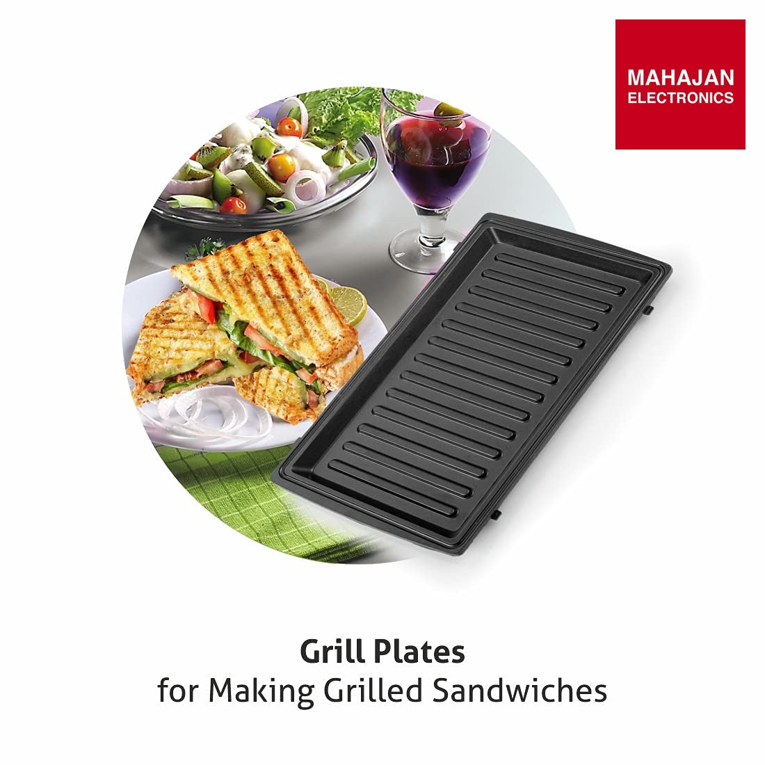 Glen Multi Snack Maker 3022 with Interchangeable Plates 750W ( SA-3022MSM ) GLEN – Mahajan Electronics Online.