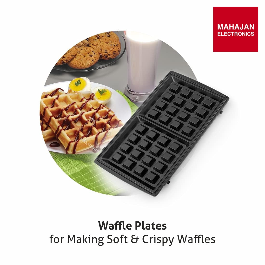 Glen Multi Snack Maker 3022 with Interchangeable Plates 750W ( SA-3022MSM ) GLEN – Mahajan Electronics Online.