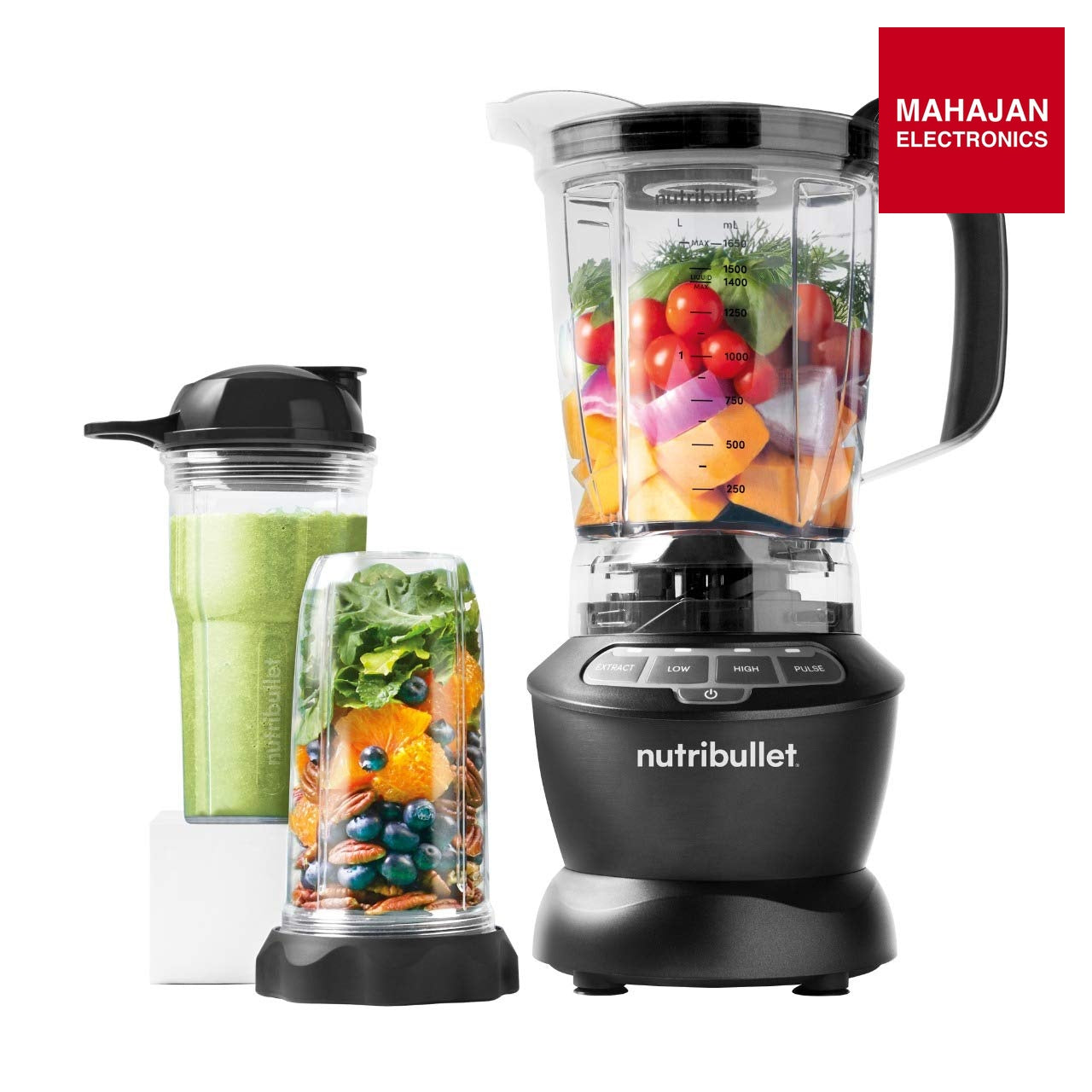 NutriBullet NBC-1049DG/NBC-10B Smoothie Maker, 1000W (Dark Grey), 1 Pitcher, 2 Jar Cup – Mahajan Electronics Online.