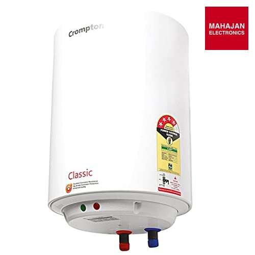Crompton Geyser Classic 25 L Electric Water Heater (White) - Mahajan Electronics Online