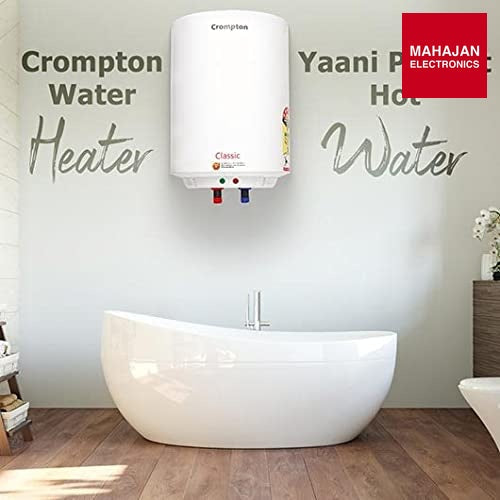 Crompton Geyser Classic 25 L Electric Water Heater (White) - Mahajan Electronics Online