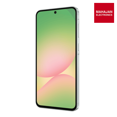 Samsung Galaxy A56 Awesome Olive secondary image with Mahajan Electronics logo