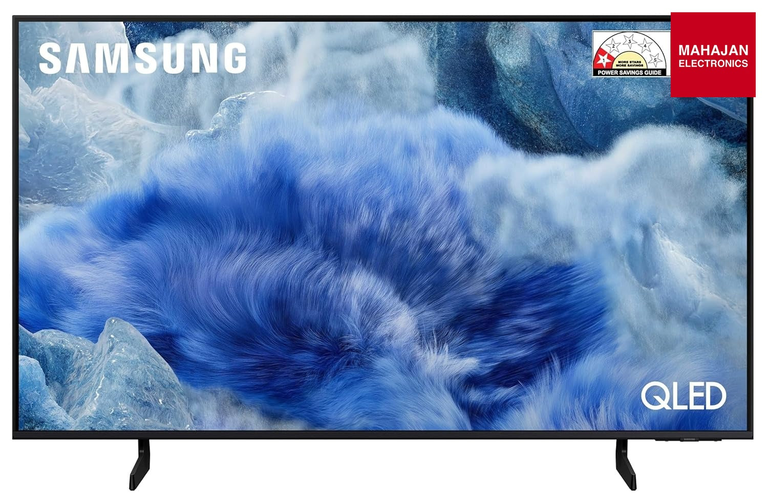 Samsung QA55Q8FAA television secondary image with Mahajan Electronics logo