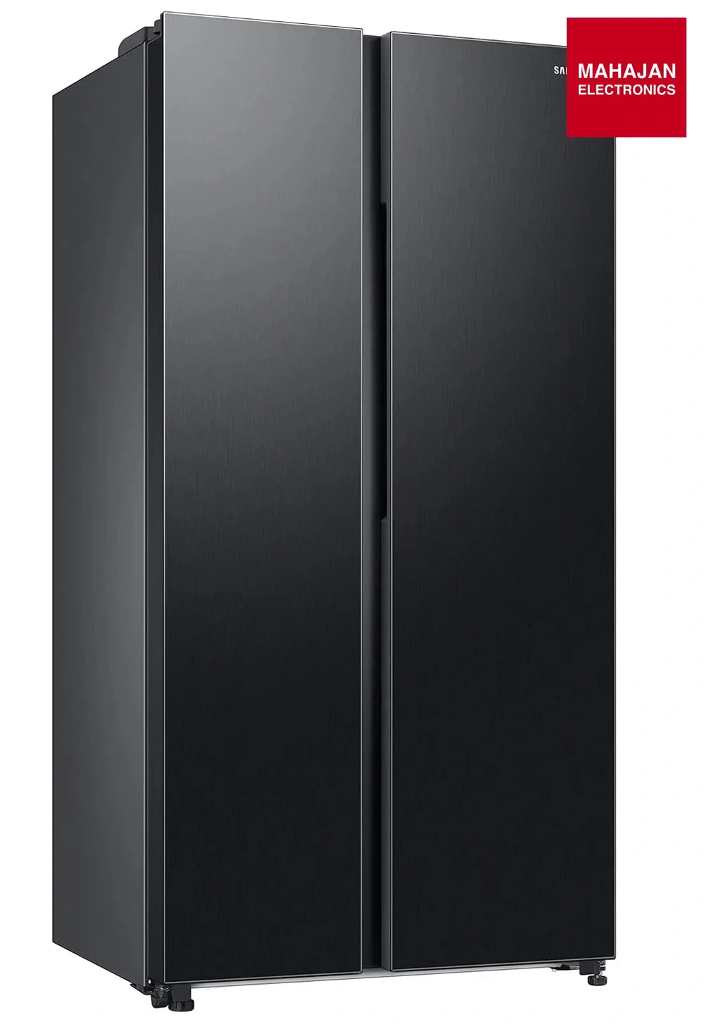Samsung RS76CG8103 refrigerator secondary image with Mahajan Electronics logo