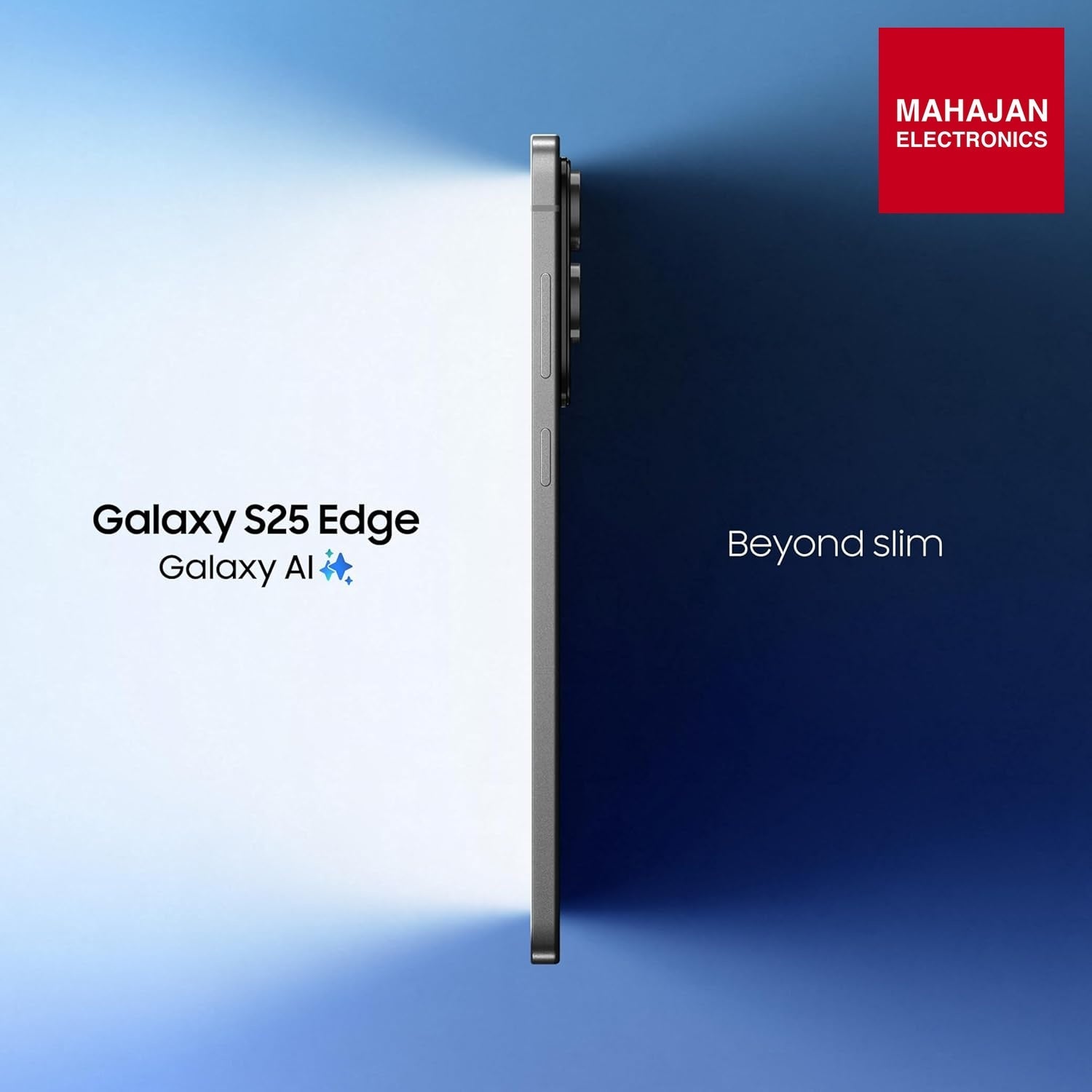 Samsung Galaxy S25 Edge secondary image with Mahajan Electronics logo