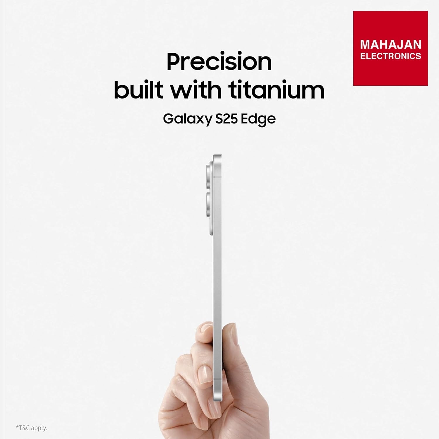 Samsung Galaxy S25 Edge secondary image with Mahajan Electronics logo