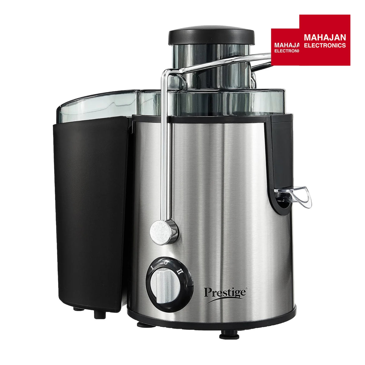 Prestige PCJ 7.0 500 W Centrifugal Juicer with Pulp Control, Dual Safety Lock & Stainless Steel Blade, Black Prestige