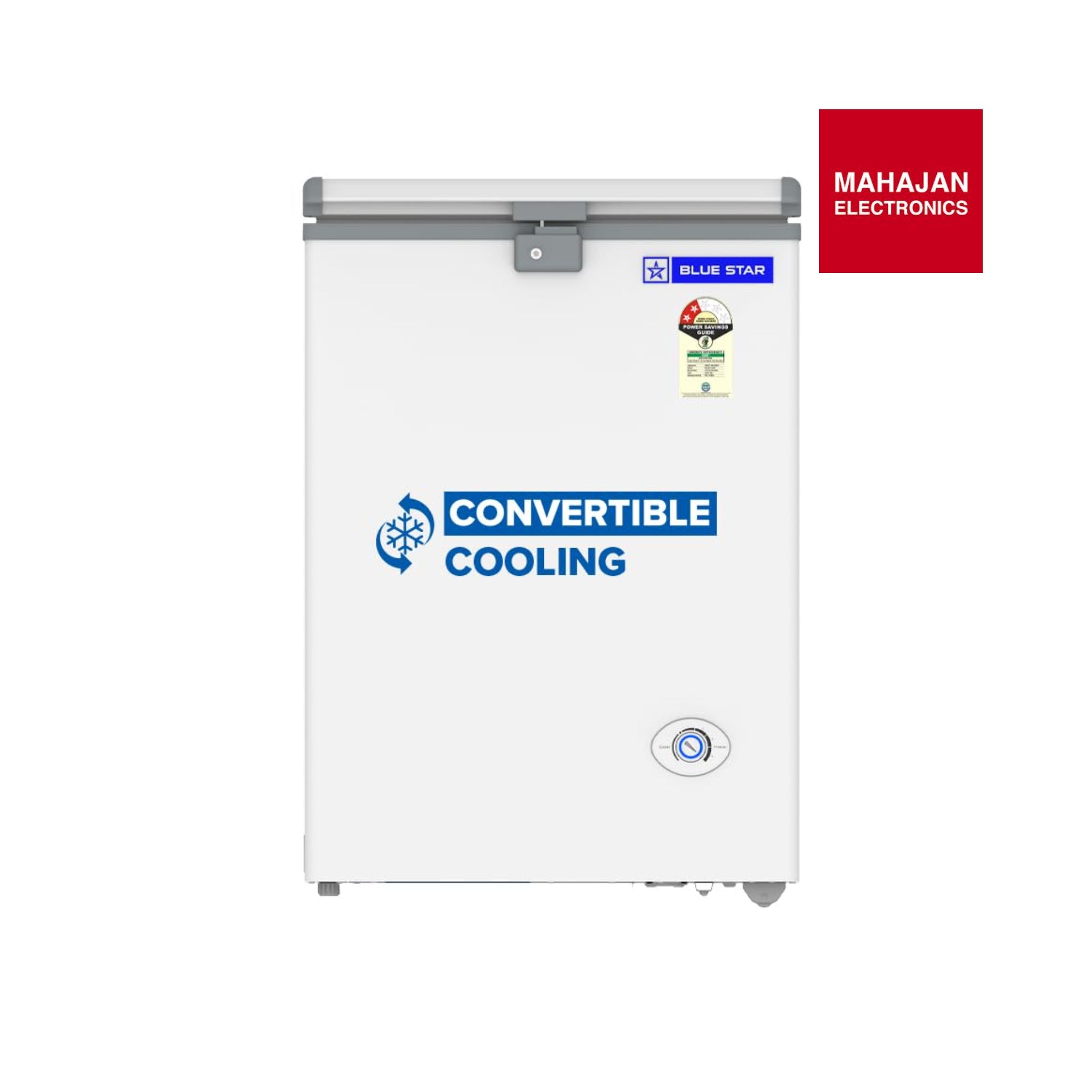 Blue Star HT2-N130 130L Double Door Deep Freezer ( 108L STORAGE)| R290 | 2 Star | White Bluestar – Mahajan Electronics Online.
