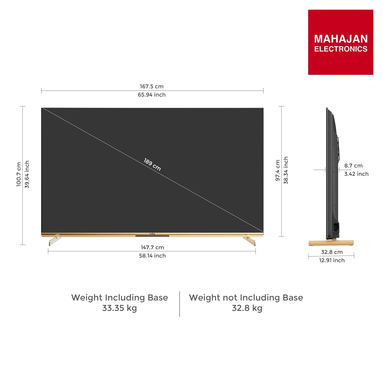 Vu 75 Masterpiece QLED TV – Mahajan Electronics