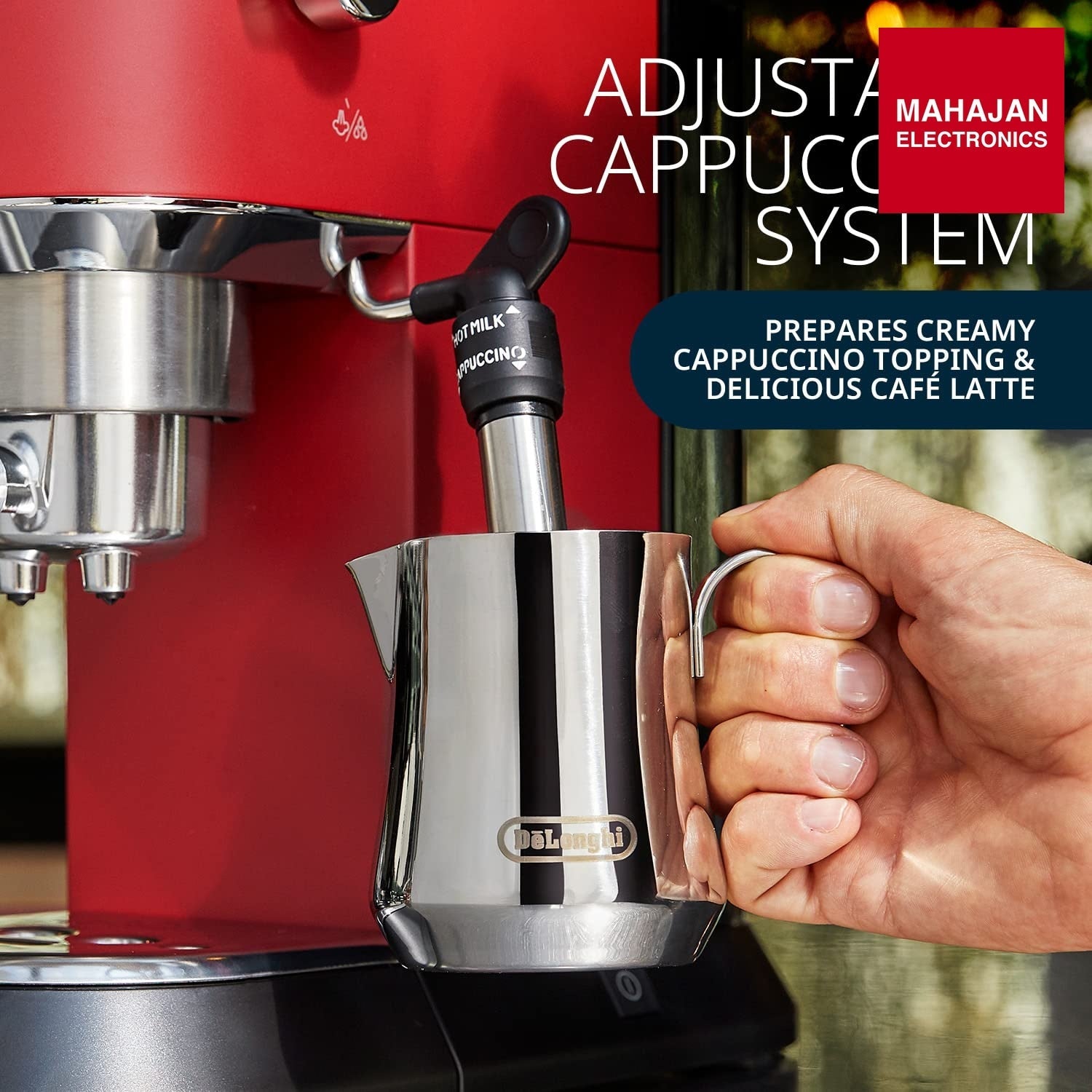 DeLonghi EC685.R 1350-Watt Espresso Coffee Machine (Red) – Mahajan Electronics Online.