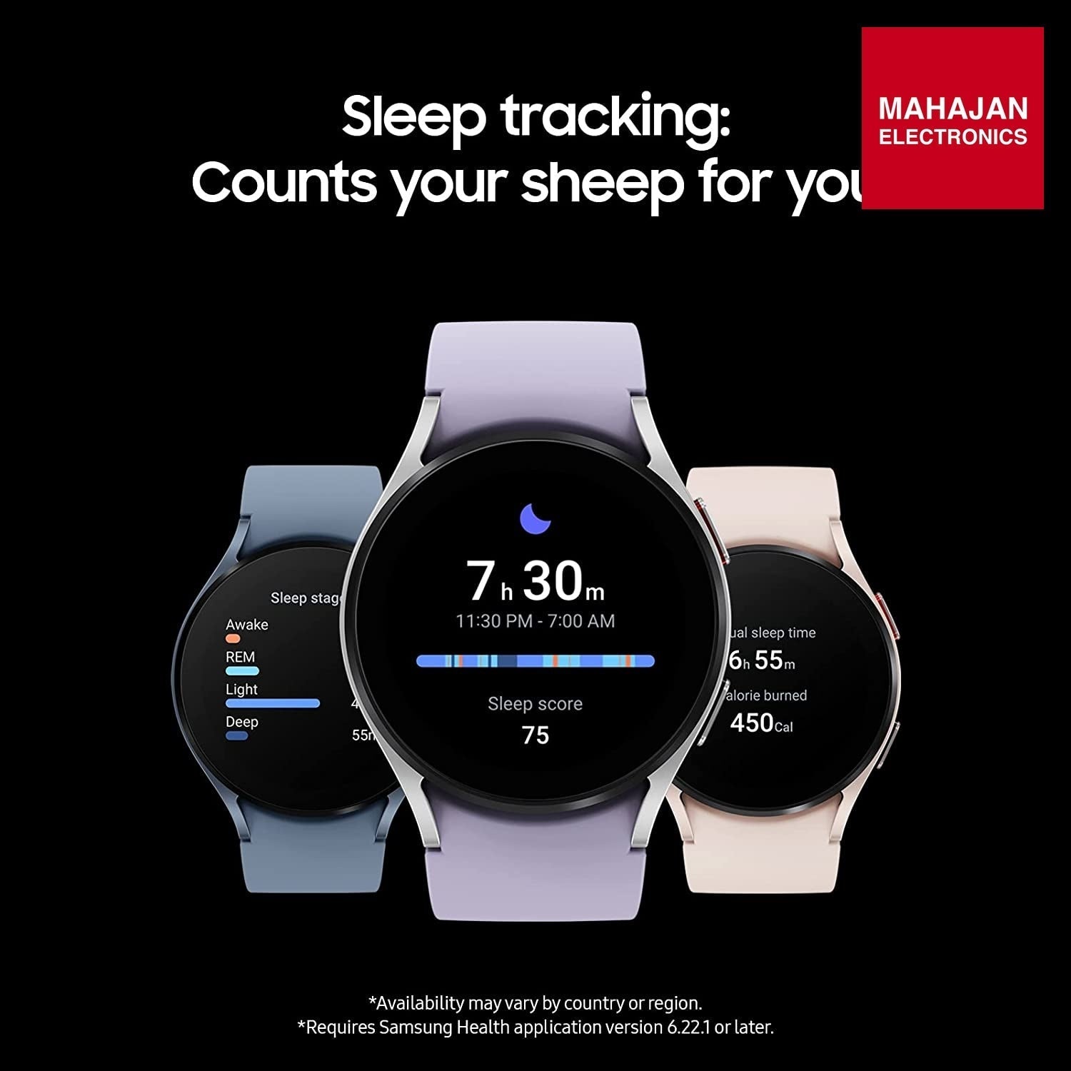 Samsung Galaxy Watch5 LTE 44mm, Sapphire, Compatible with Android only DEMO UNIT Samsung – Mahajan Electronics Online.