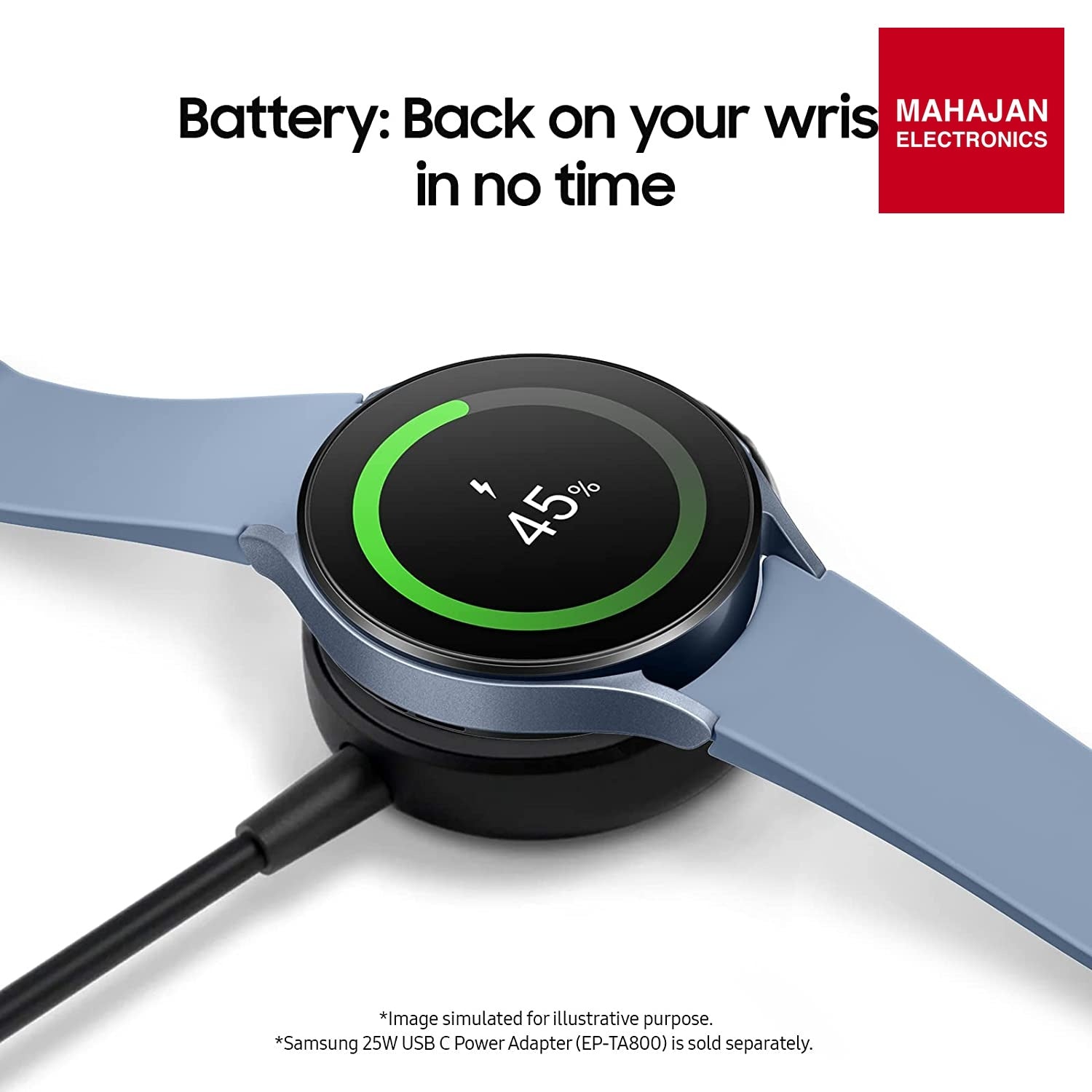 Samsung Galaxy Watch5 LTE 44mm, Sapphire, Compatible with Android only DEMO UNIT Samsung – Mahajan Electronics Online.
