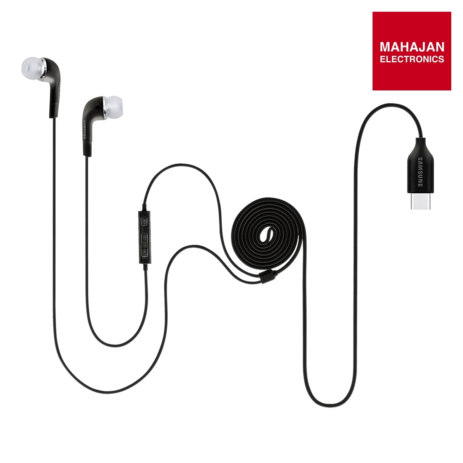 Samsung Original IC050 Type-C Wired in Ear Earphone with mic (Black) – Mahajan Electronics Online.