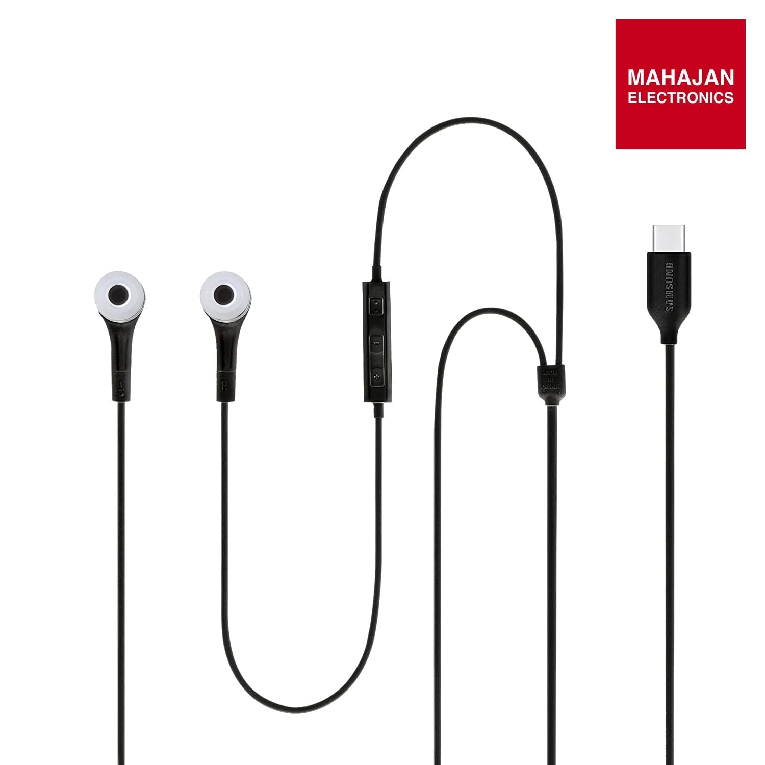 Samsung Original IC050 Type-C Wired in Ear Earphone with mic (Black) – Mahajan Electronics Online.