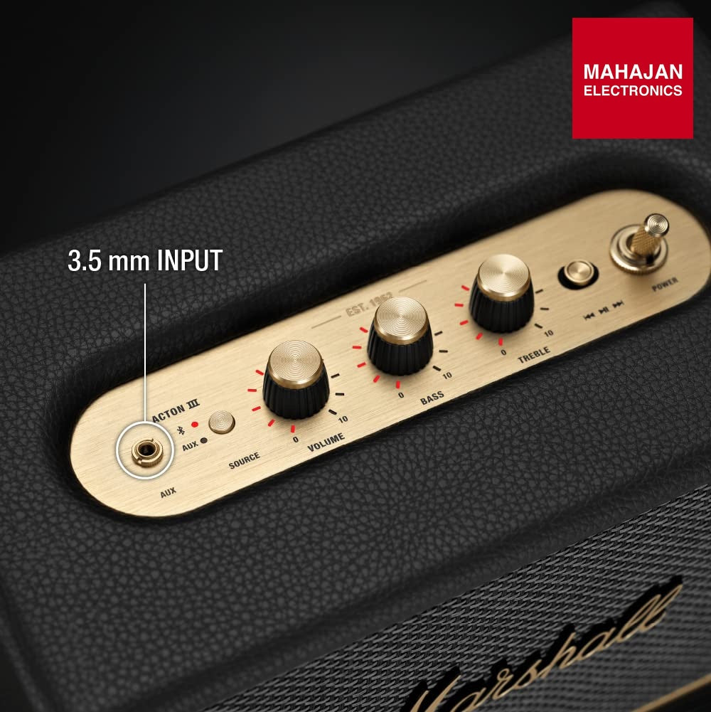 Marshall Stanmore III Bluetooth Wireless Speaker - Black – Mahajan Electronics Online.