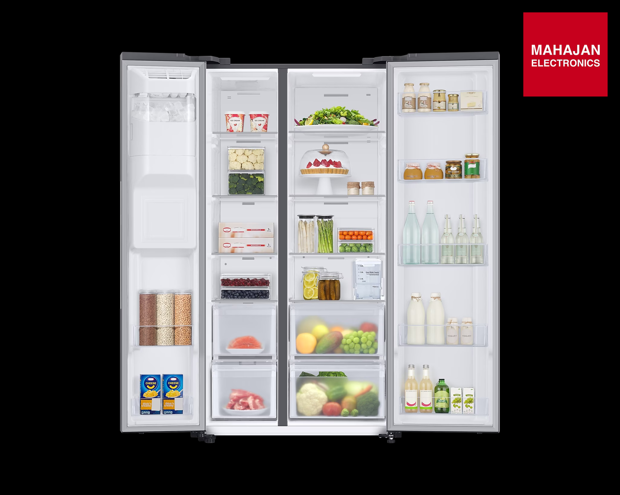 Samsung 633L Side by Side Refrigerator RS78CG8543SLHL Refrigerator – Mahajan Electronics Online.