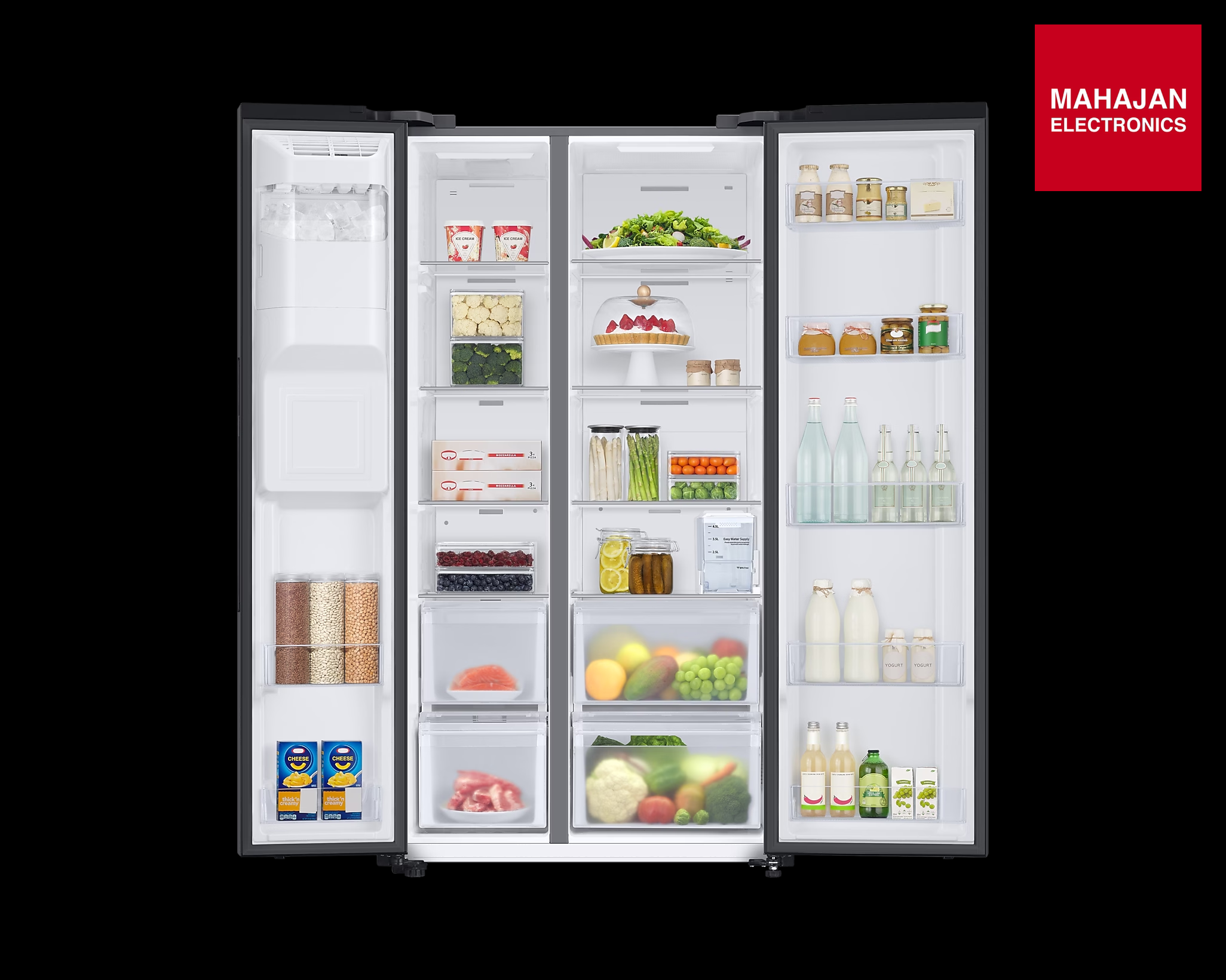 Samsung 633L Convertible 5in1 Side by Side Refrigerator RS78CG8543B1 ā Mahajan Electronics Online.