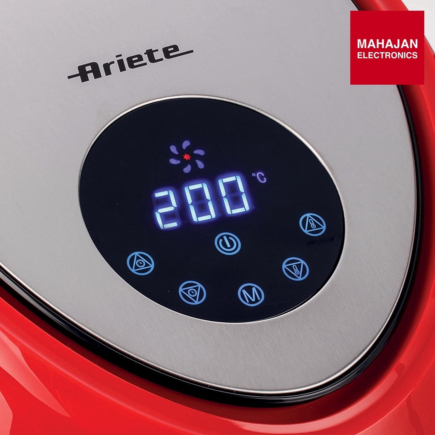 Ariete 4618, Airy Fryer XXL, Air Fryer, 5.5 Liters, Fries Without Oil 2.5 kg of Chips, 1800 Watt, Red – Mahajan Electronics Online.