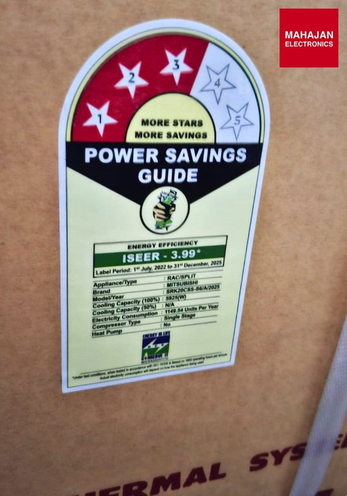 Mitsubishi SRK20CSS secondary product image 8 with Mahajan Electronics logo