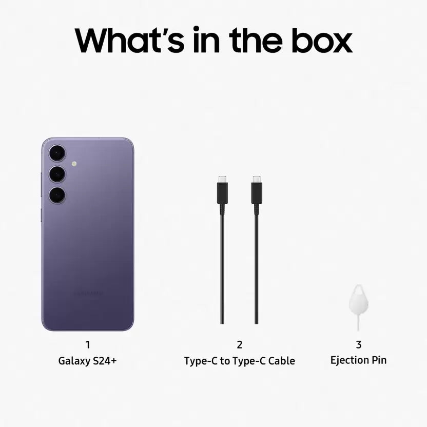 SAMSUNG Galaxy S24+ 5G (Cobalt Violet, 256 GB) (12 GB RAM) Mahajan Electronics Online