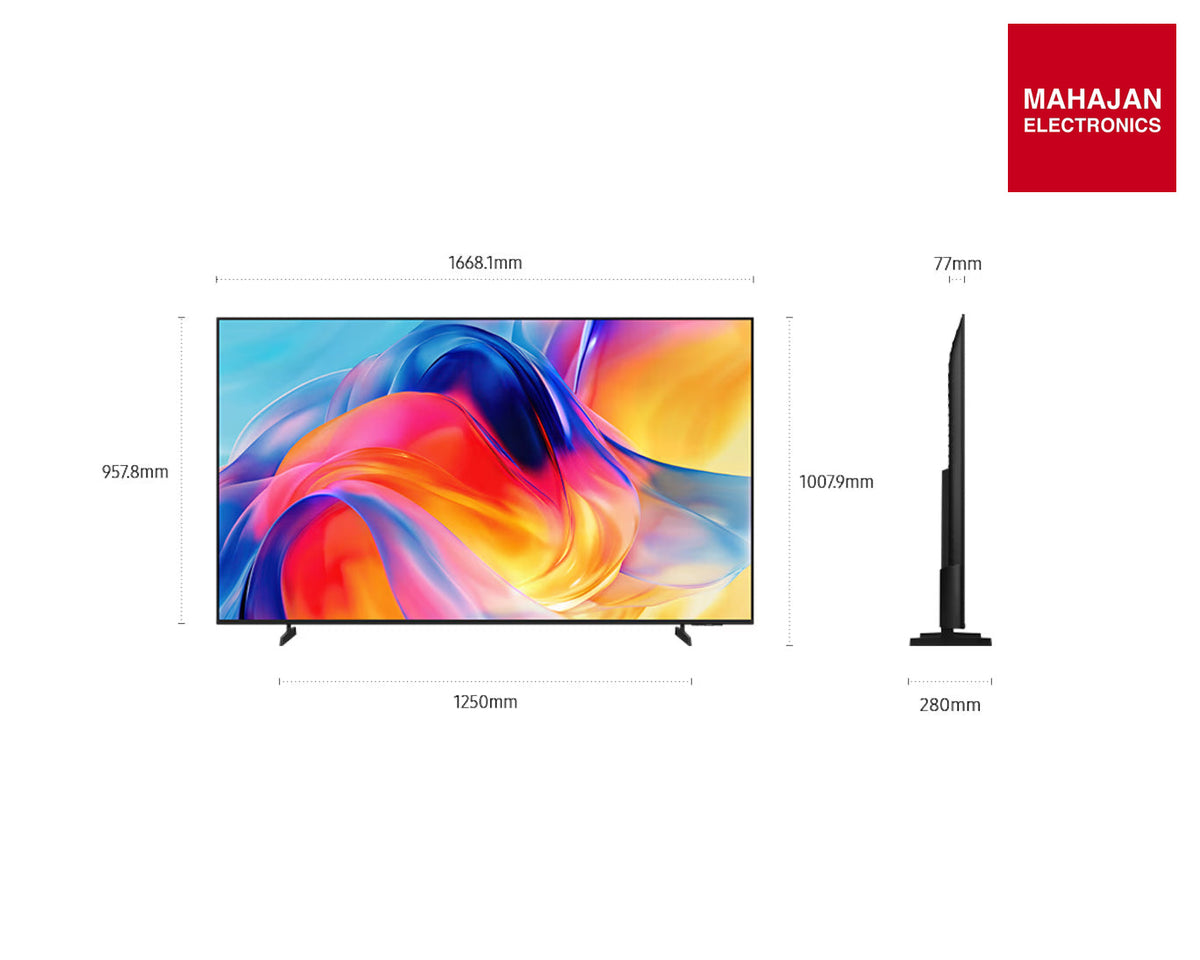 Samsung UA75M70HAULXL (75 inches) 4K Ultra HD Mini-LED 4K Vision AI Smart TV Titan Black – Mahajan Electronics Online.