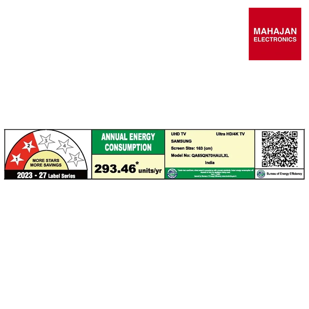 SAMSUNG QA65QN70HAULXL 65-inch Neo QLED TV – Mahajan Electronics Online