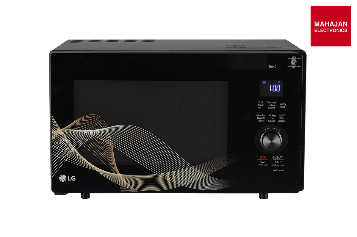 LG MJEN286UHWF 28 L Convection Microwave Oven with Air Fry and Charcoal Lighting Heater, Black – Mahajan Electronics Online.