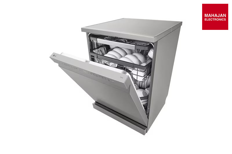 LG DFB435FM 15 Place | TrueSteam & QuadWash Free Standing Smart Dishwasher – Mahajan Electronics Online.