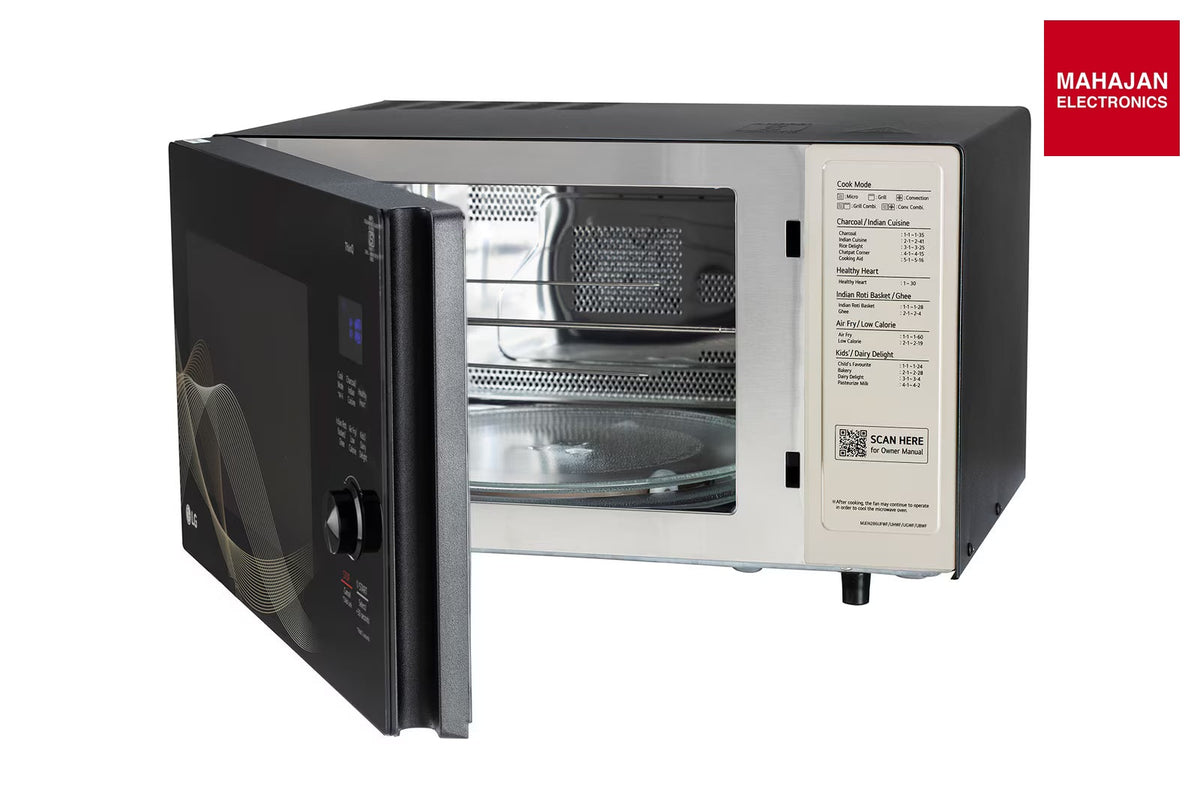 LG MJEN286UHWF 28 L Convection Microwave Oven with Air Fry and Charcoal Lighting Heater, Black – Mahajan Electronics Online.