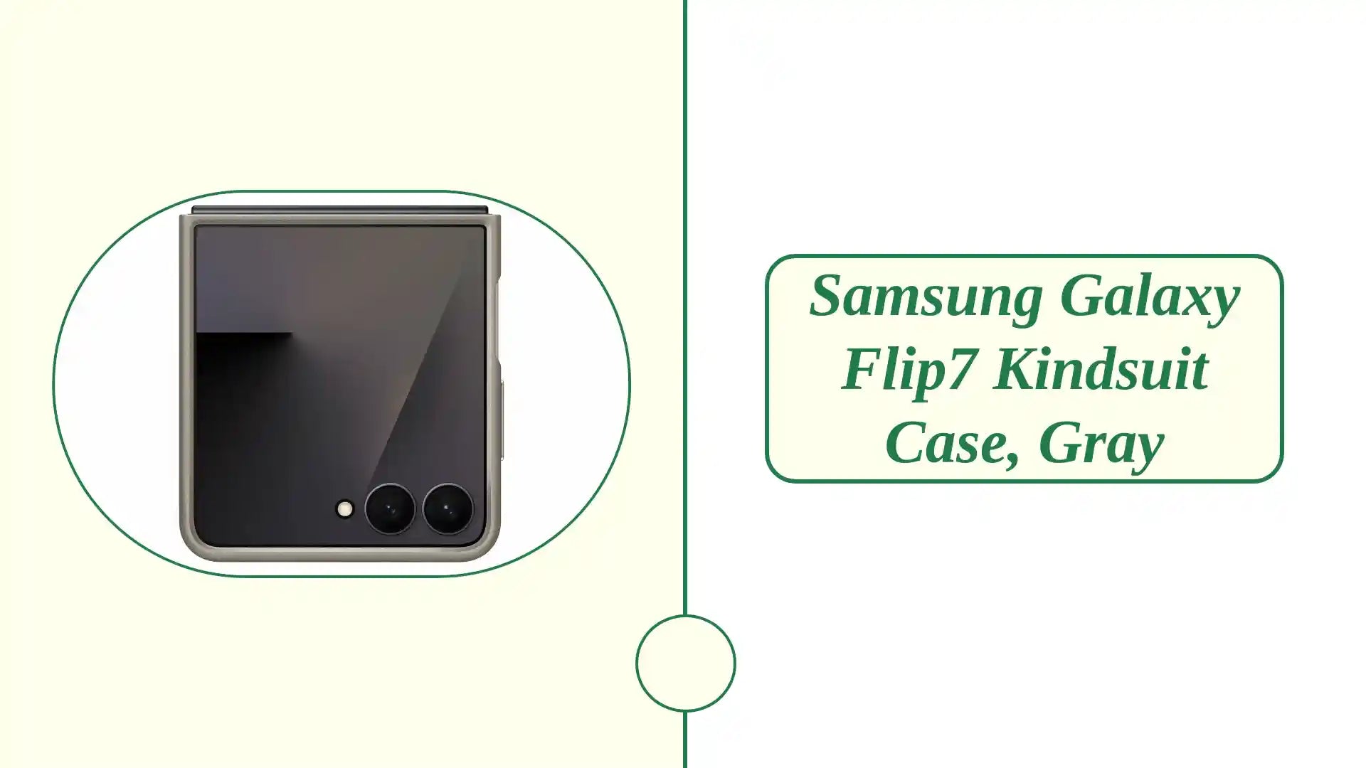 Samsung Galaxy Flip7 Kindsuit Case, Gray by@Outfy