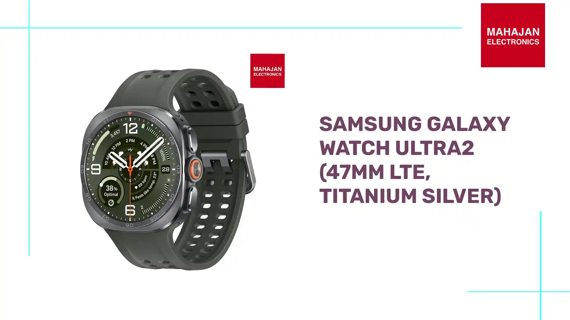 Samsung Galaxy Watch Ultra2 (47mm LTE, Titanium Silver) by@Outfy