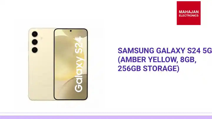 Samsung Galaxy S24 5G (Amber Yellow, 8GB, 256GB Storage) by@Outfy