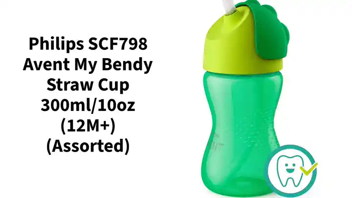 Philips SCF798 Avent My Bendy Straw Cup 300ml/10oz (12M+) (Assorted) by@Outfy