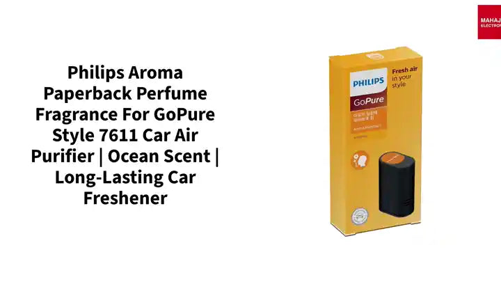 Philips Aroma Paperback Perfume Fragrance for GoPure Style 7611 Car Air Purifier | Ocean Scent | Long-Lasting Car Freshener by@Outfy