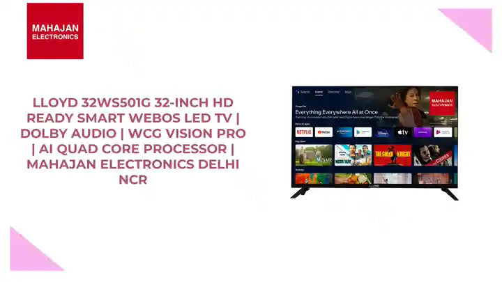 Lloyd 32WS501G 32-inch HD Ready Smart WebOS LED TV | Dolby Audio | WCG Vision Pro | AI Quad Core Processor | Mahajan Electronics Delhi NCR by@Outfy