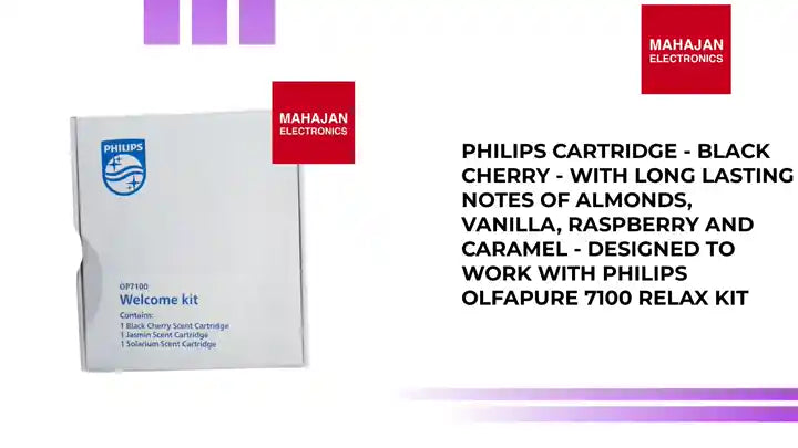Philips Cartridge - Black Cherry - with Long Lasting Notes of Almonds, Vanilla, Raspberry and Caramel - Designed to Work with Philips OlfaPure 7100 Relax Kit by@Outfy