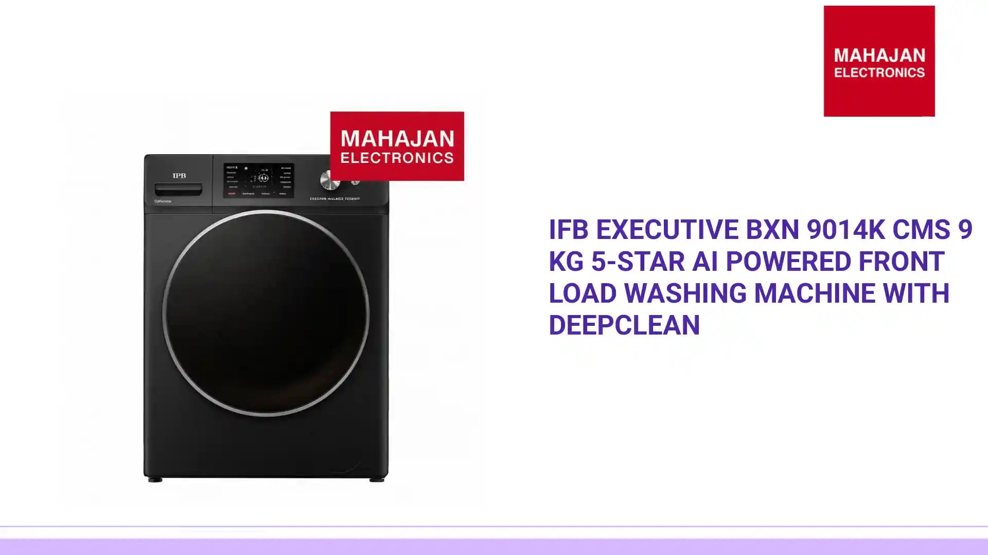 IFB Executive BXN 9014K CMS 9 Kg 5-Star AI Powered Front Load Washing Machine with DeepClean by@Outfy