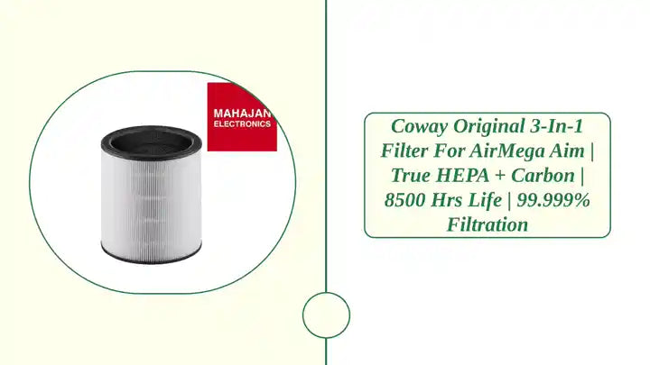 Coway Original 3-in-1 Filter for AirMega Aim | True HEPA + Carbon | 8500 Hrs Life | 99.999% Filtration by@Outfy