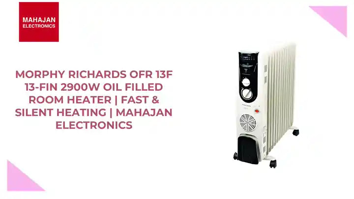 Morphy Richards OFR 13F 13-Fin 2900W Oil Filled Room Heater | Fast & Silent Heating | Mahajan Electronics by@Outfy