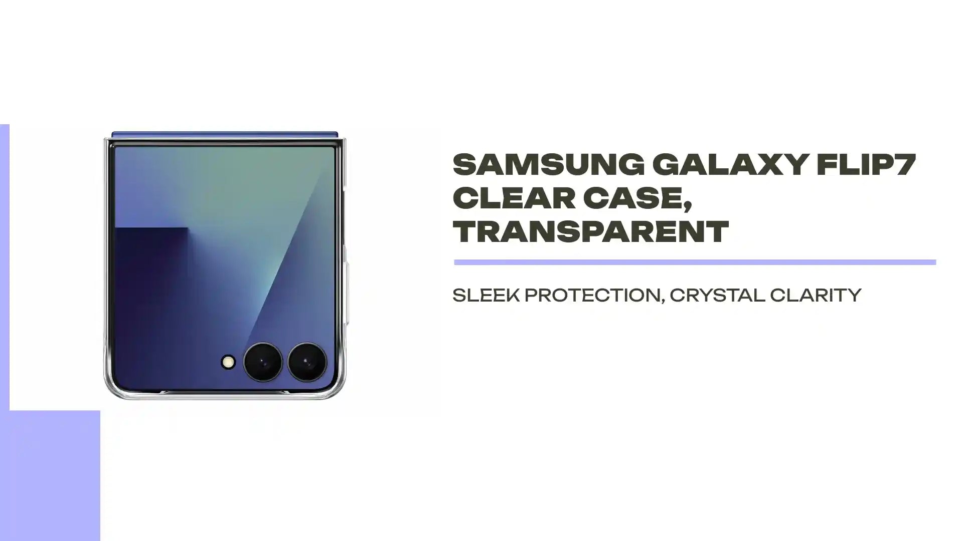 Samsung Galaxy Flip7 Clear Case, Transparent by@Outfy