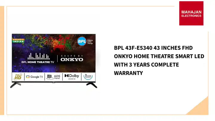 BPL 43F-E5340 43 Inches FHD Onkyo Home Theatre Smart LED With 3 Years Complete Warranty by@Outfy