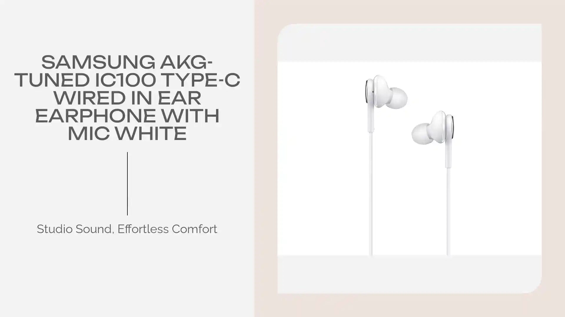 Samsung AKG-Tuned IC100 Type-C Wired in Ear Earphone with mic White by@Outfy