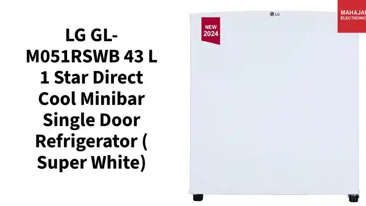LG GL-M051RSWB 43 L 1 Star Direct Cool Minibar Single Door Refrigerator ( Super White) by@Outfy