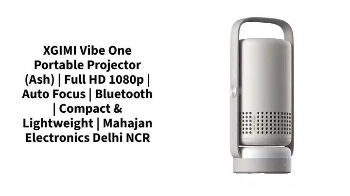 XGIMI Vibe One Portable Projector (Ash) | Full HD 1080p | Auto Focus | Bluetooth | Compact & Lightweight | Mahajan Electronics Delhi NCR by@Outfy