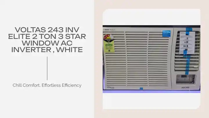 Voltas 243 INV ELITE 2 Ton 3 Star Window Ac Inverter , White by@Outfy