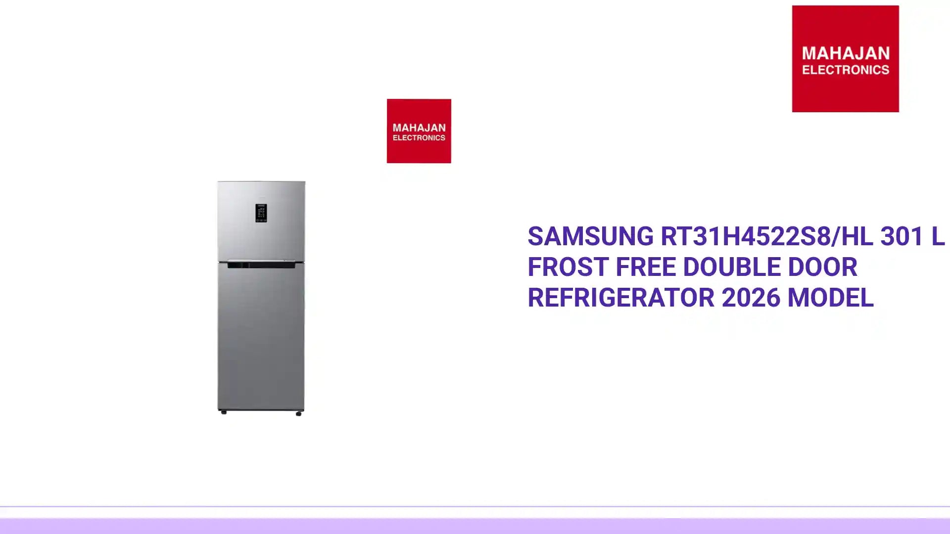 Samsung RT31H4522S8/HL 301 L Frost Free Double Door Refrigerator 2026 Model by@Outfy